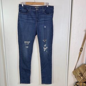 Levi's 311 Shaping Skinny Distressed Blue Jeans size 32